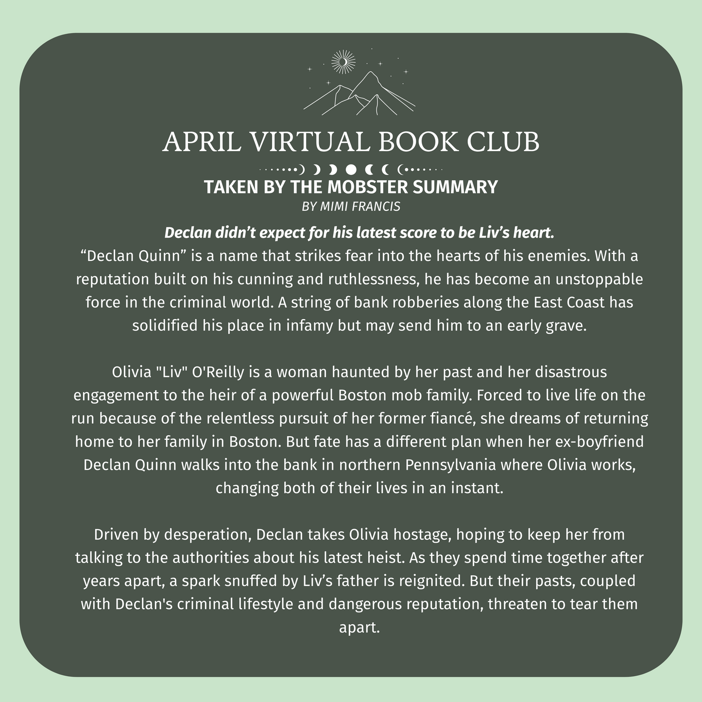 April Virtual Book Club Membership