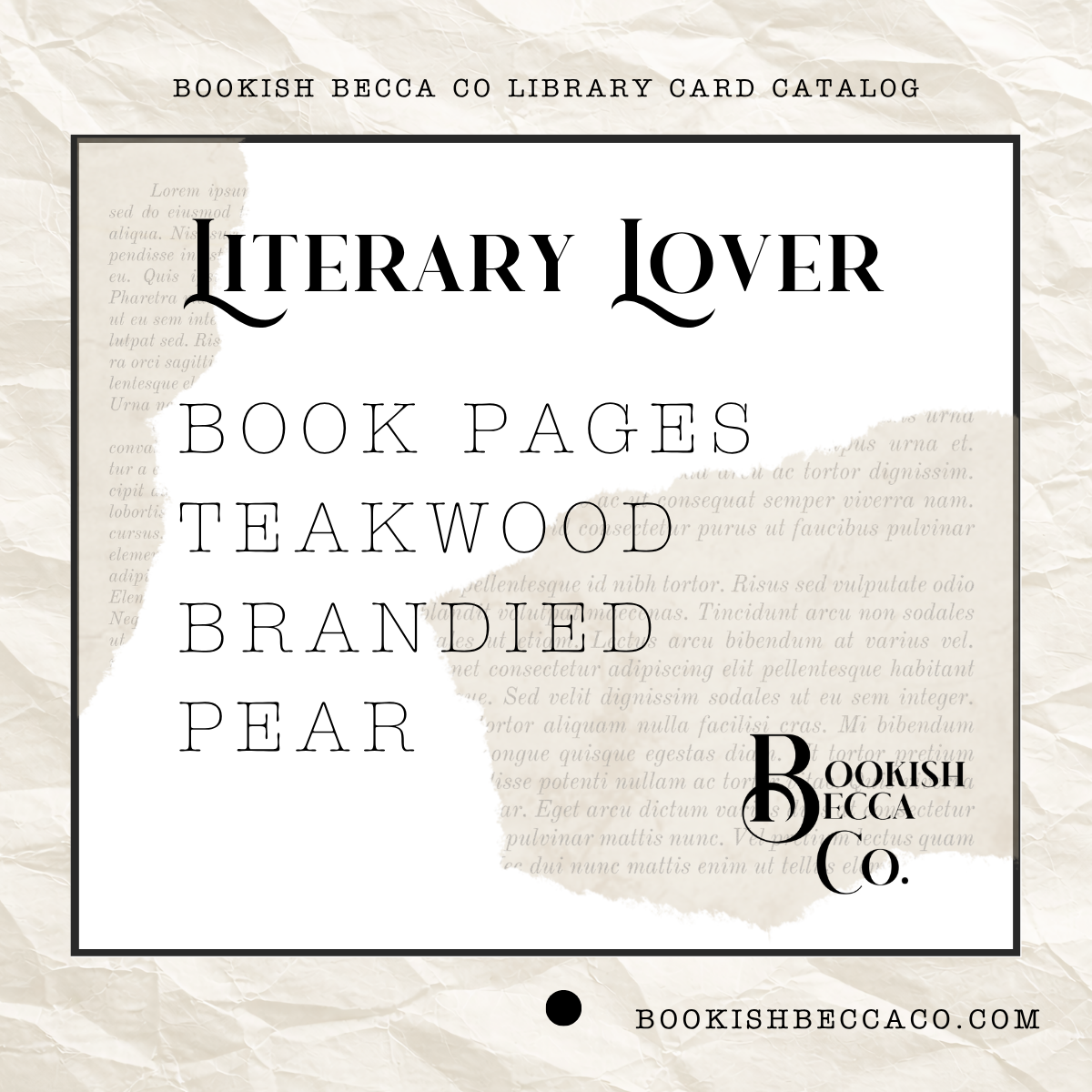 Literary Lover Fragrance
